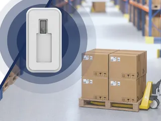 Asset tags in a warehouse